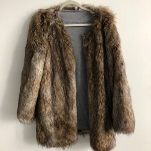 Calypso St. Barth Faux Fur Jacket (M)